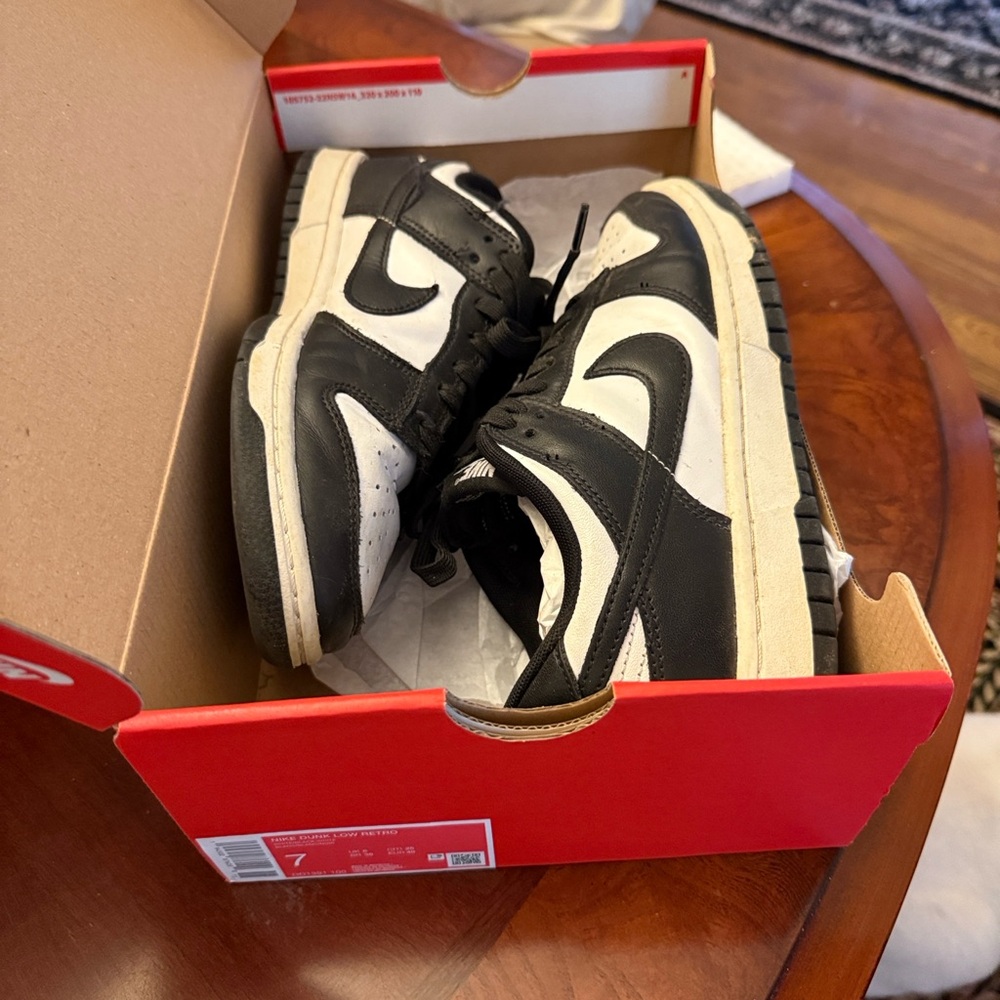 Nike Dunk Low Retro in White and Black